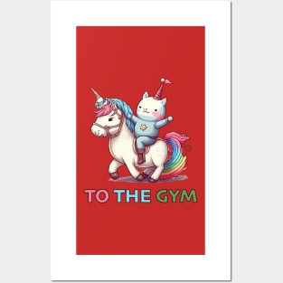 Unicorn To The Gym Posters and Art